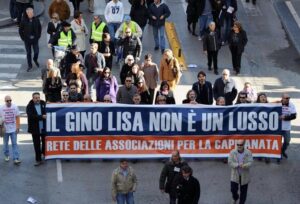 Manifestazione pro Gino Lisa